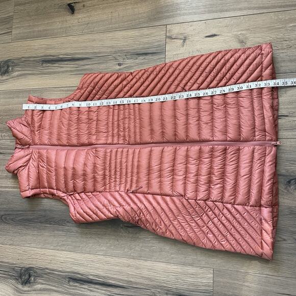 NEW Duluth Trading Co Down Right Tunic Vest Size Large Orange 650 Duck Down - Picture 5 of 9